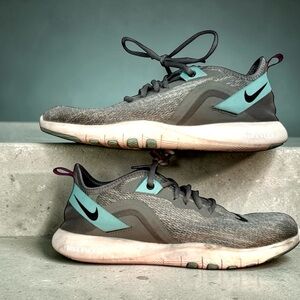 Nike Flex TR9 Women’s Training Shoes Gray Teal | Athletic Gym Running Sneakers